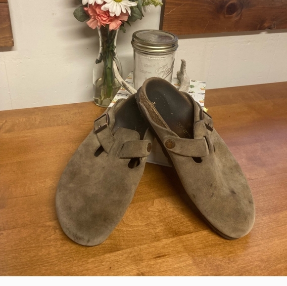 Birkenstock clogs suede size womens 7 - Picture 4 of 5